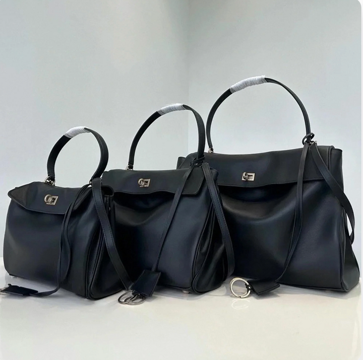 Luxurious vegan leather tote bag