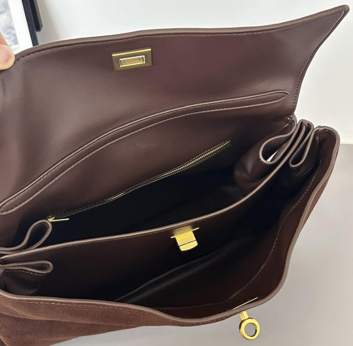 Luxurious vegan leather tote bag