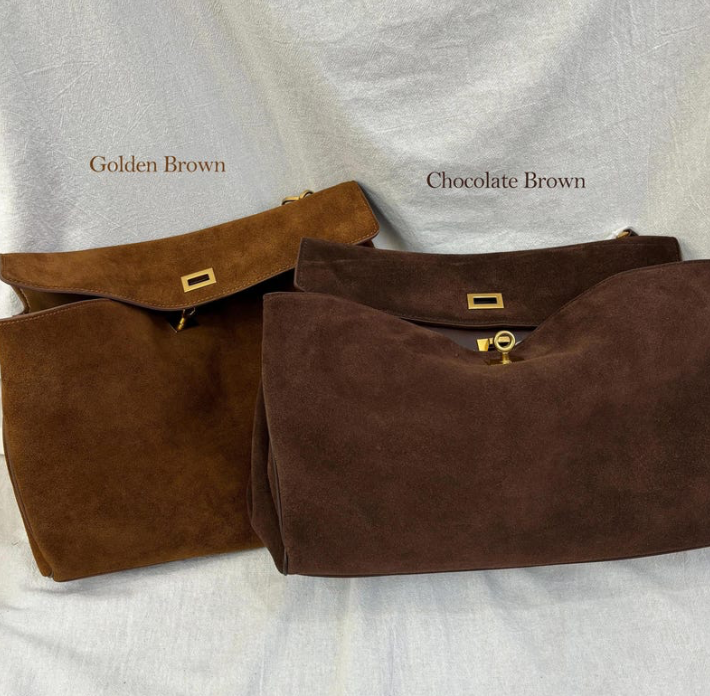 Luxurious vegan leather tote bag