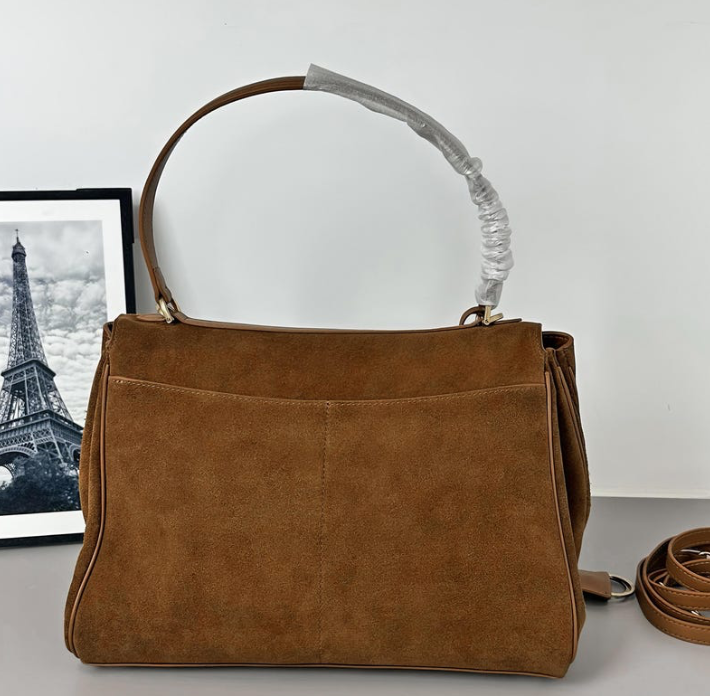 Luxurious vegan leather tote bag