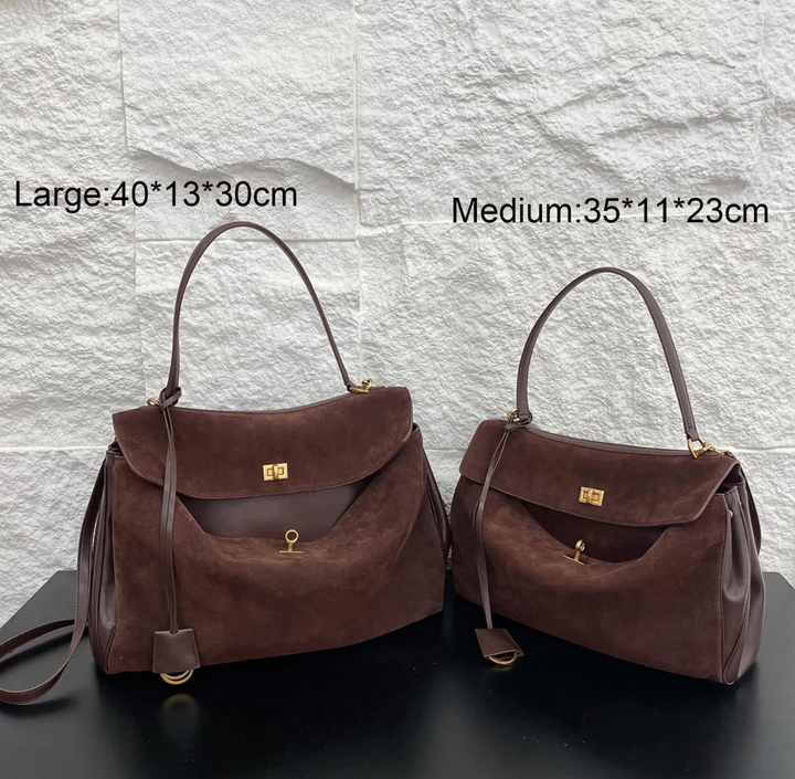 Luxurious vegan leather tote bag