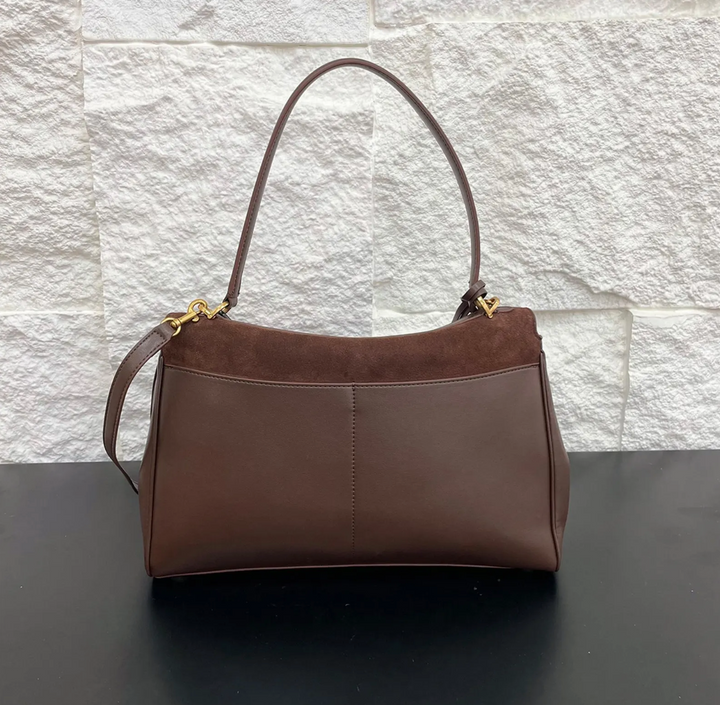 Luxurious vegan leather tote bag