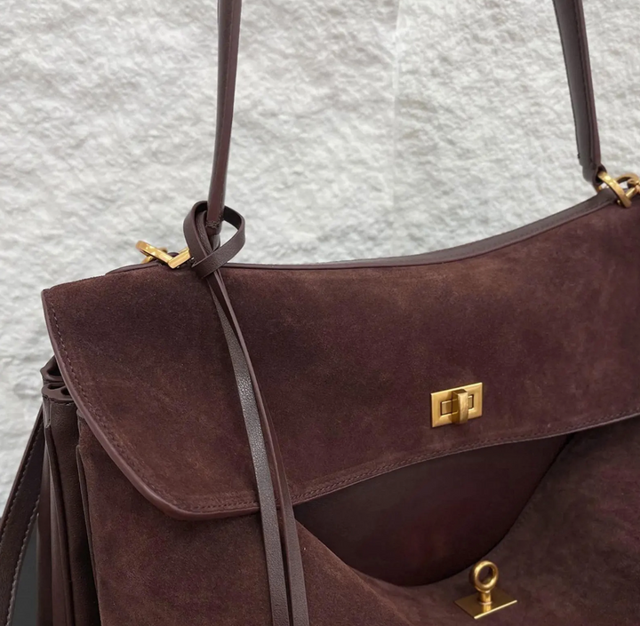 Luxurious vegan leather tote bag