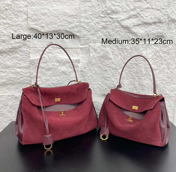 Luxurious vegan leather tote bag