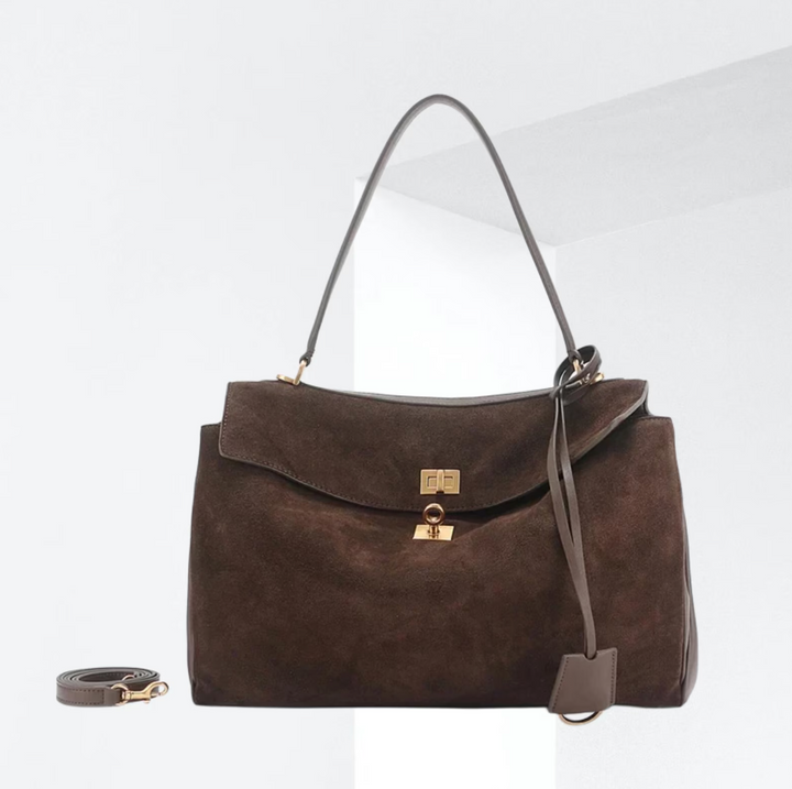 Luxurious vegan leather tote bag
