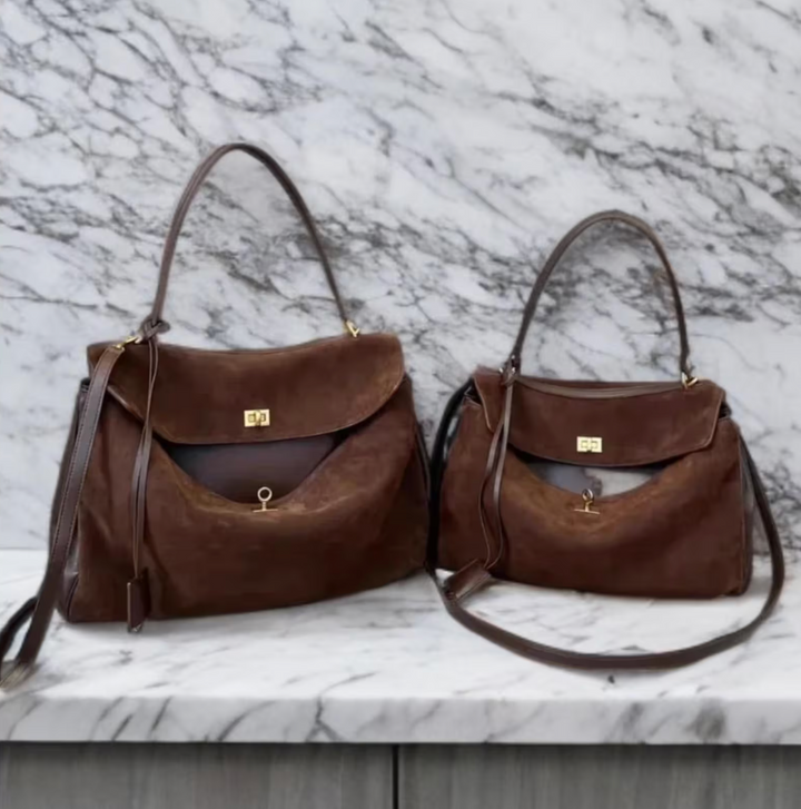 Luxurious vegan leather tote bag