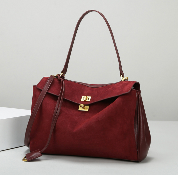 Luxurious vegan leather tote bag
