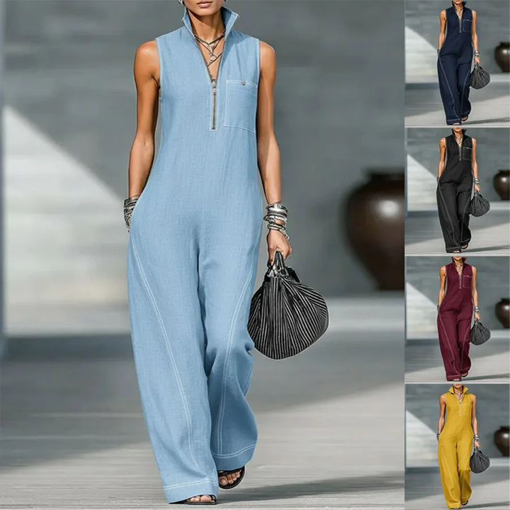 Blair™ | Sleeveless Zip Jumpsuit