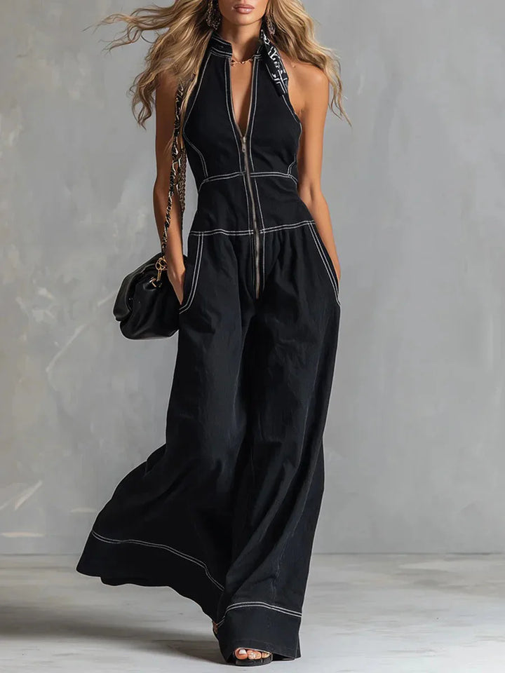 Quinn™ | Elegant Zip-Front Jumpsuit
