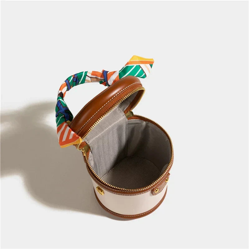 Juno | Bucket Bag with Scarf Handle
