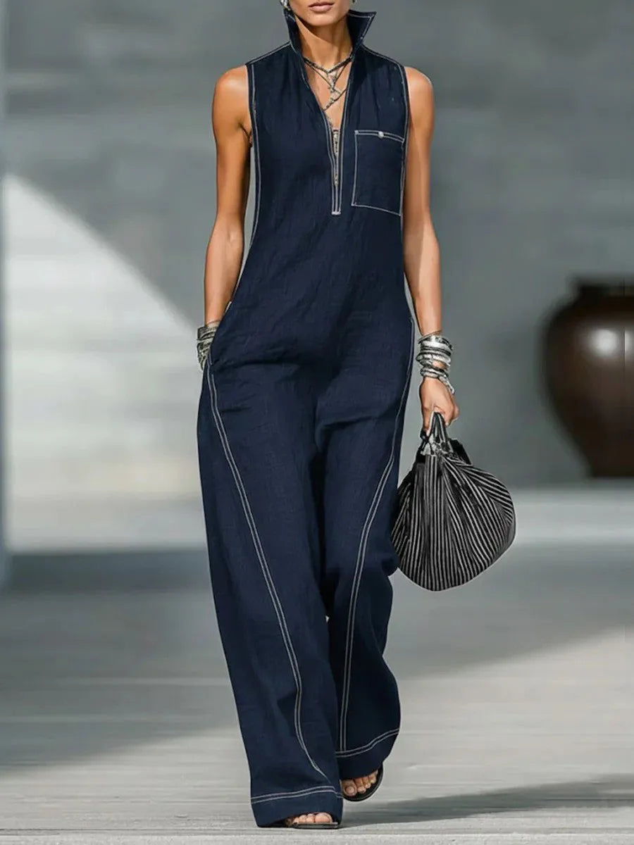 Blair™ | Sleeveless Zip Jumpsuit