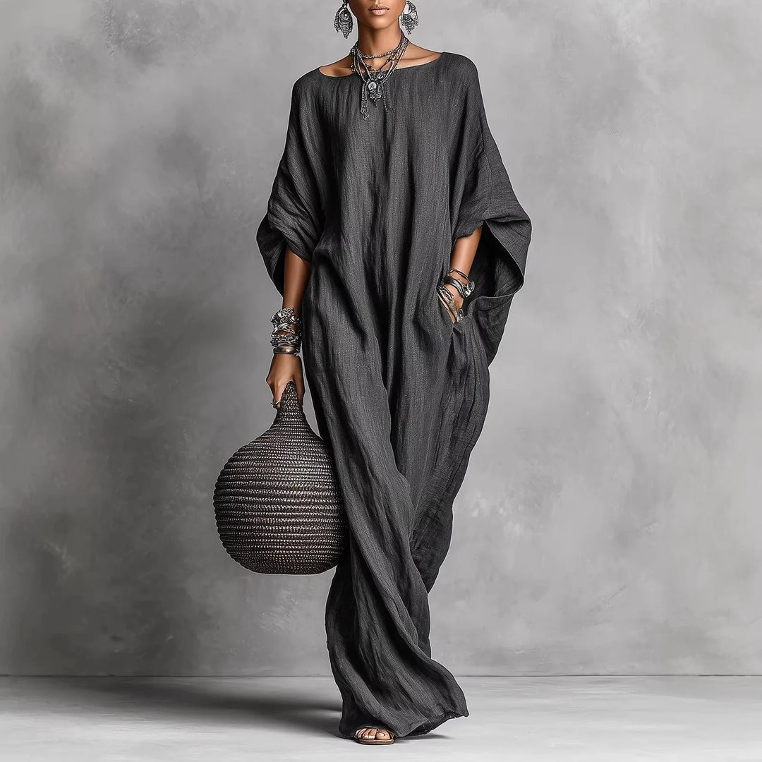 Marina™ Oversized Linen Maxi Dress