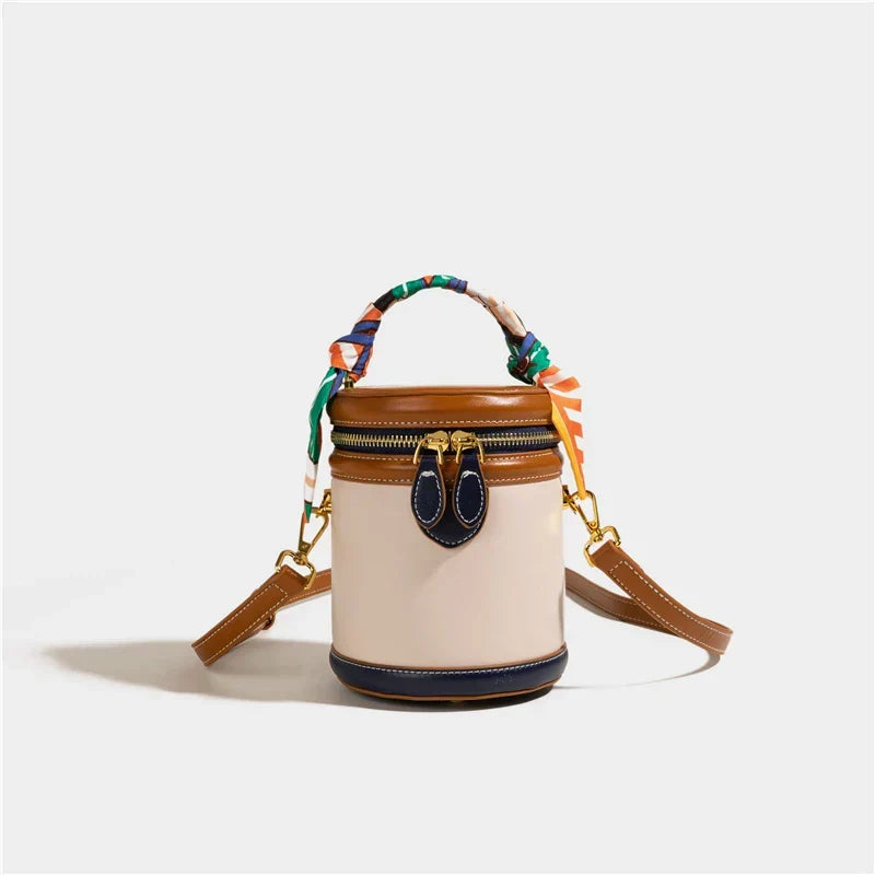 Juno | Bucket Bag with Scarf Handle