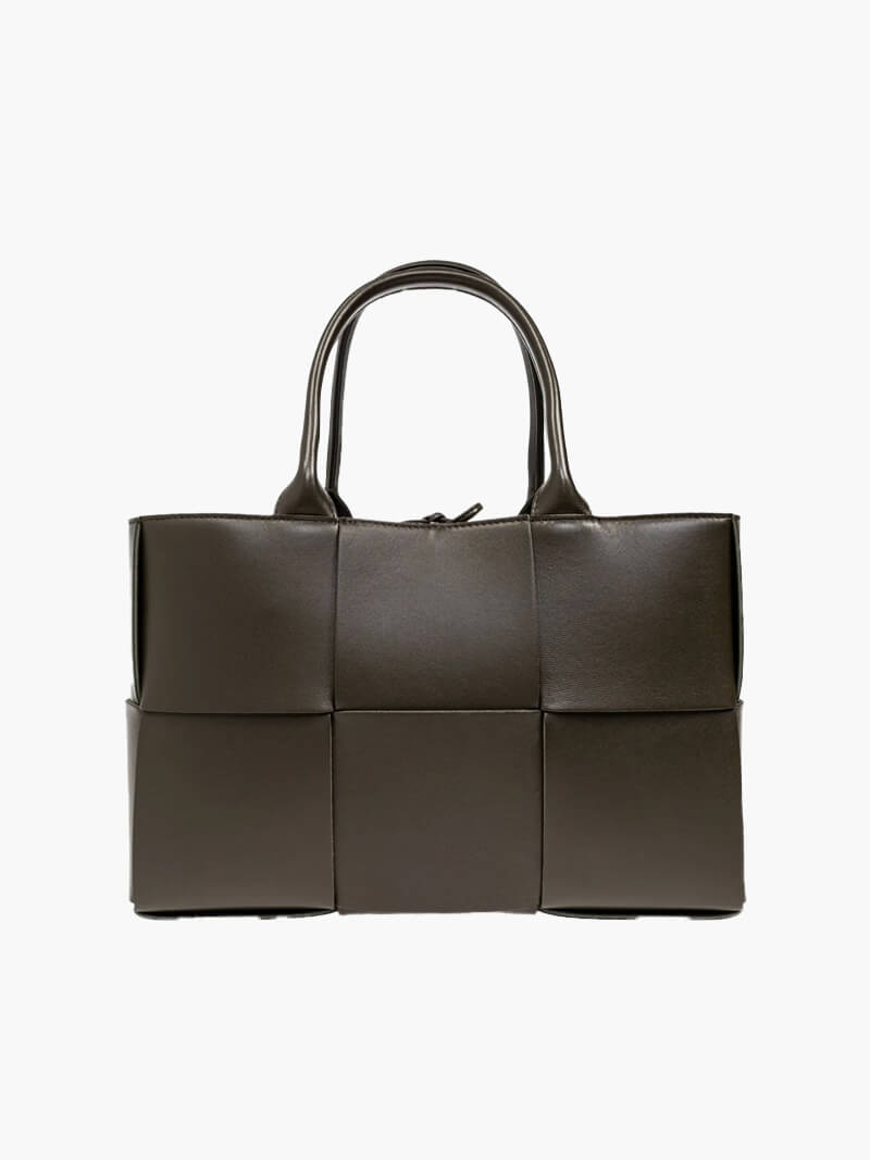 Women's handbag vegan leather – braided & elegant