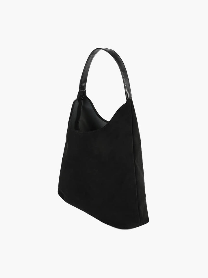 Juna | Spacious Vegan Suede Shoulder Bag