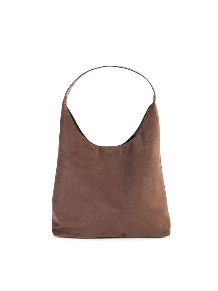 Juna | Spacious Vegan Suede Shoulder Bag