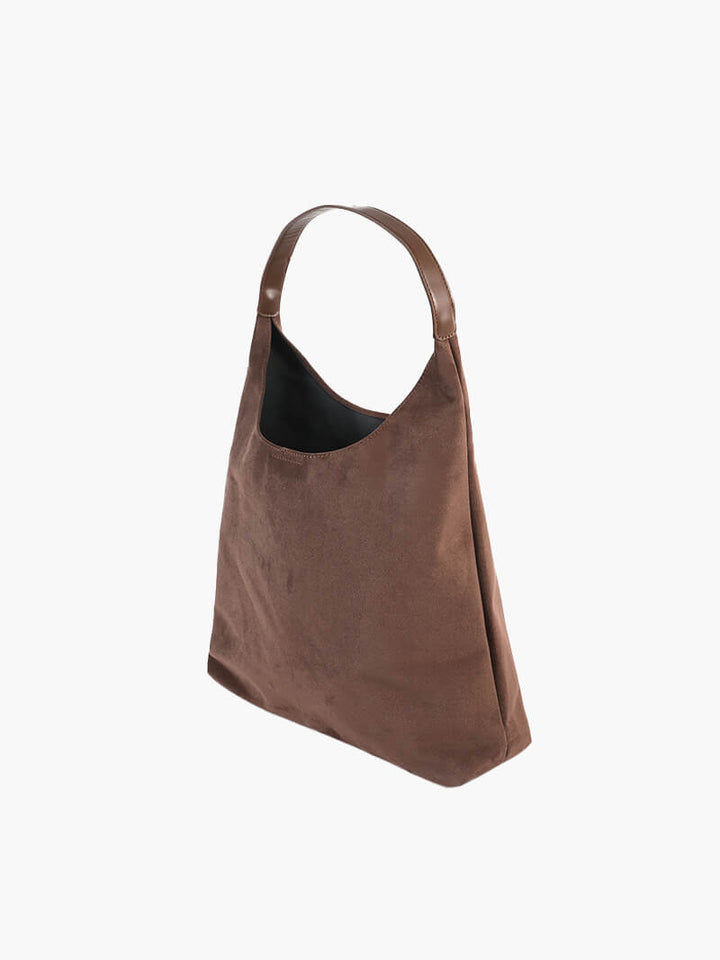 Juna | Spacious Vegan Suede Shoulder Bag
