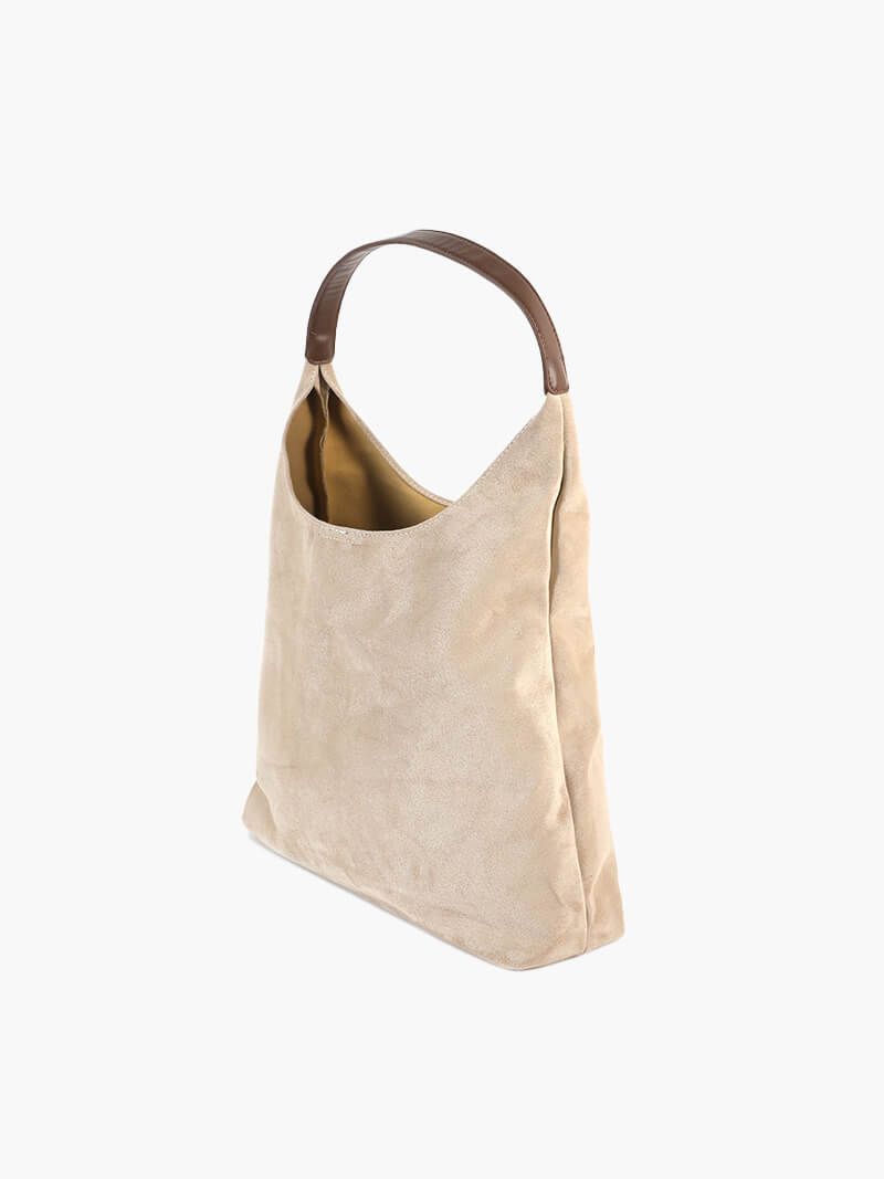 Juna | Spacious Vegan Suede Shoulder Bag