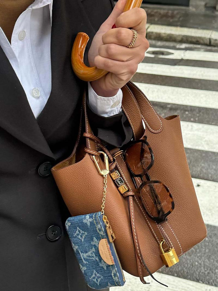 Pia | Textured Vegan Leather Handbag