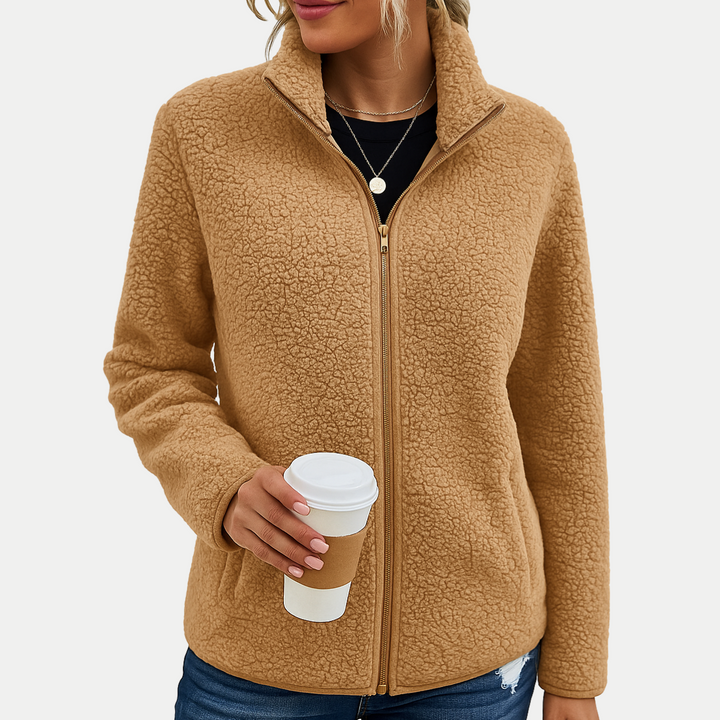 Women's Fleece Jacket | Textured Surface Pattern