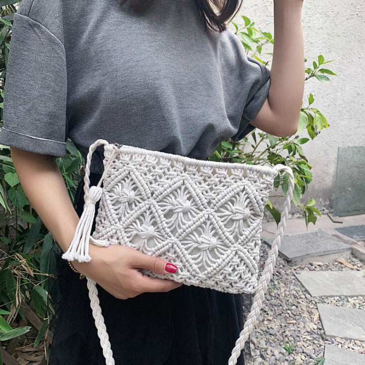 Gina | Handwoven Boho Shoulder Bag
