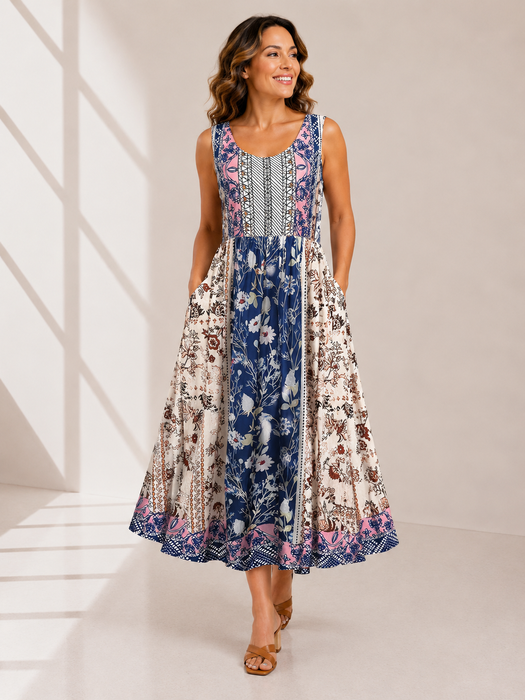 Bo | Boho Floral Pocket Sundress