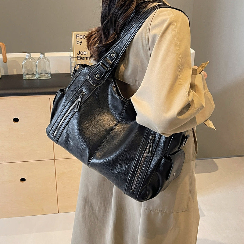 Camille | Large Vegan Shoulder Bag