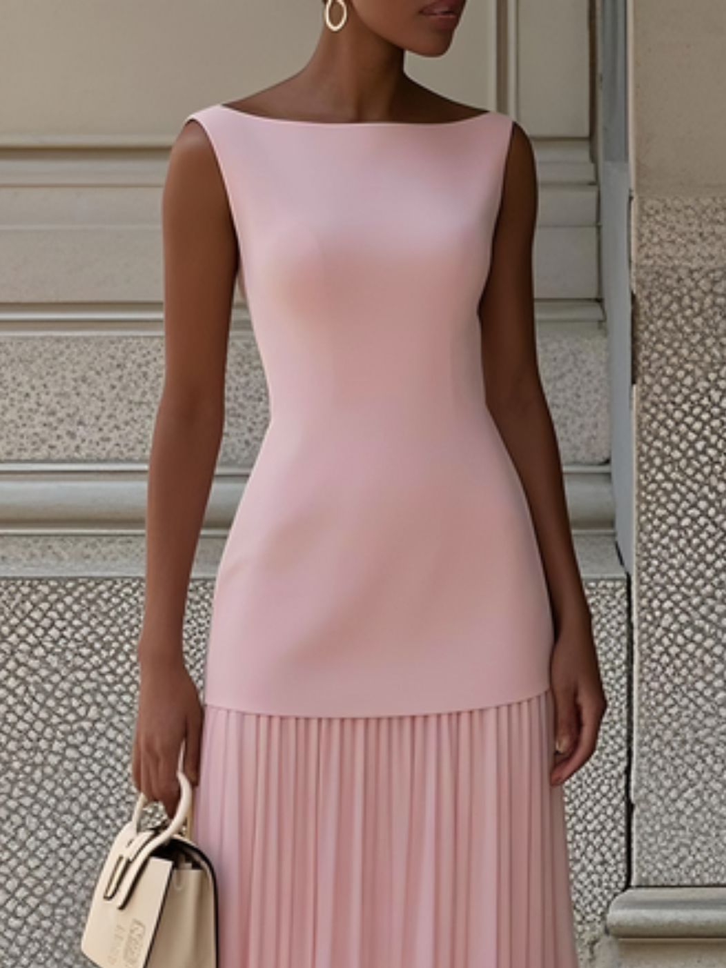 Micaela | Pleated Maxi Dress