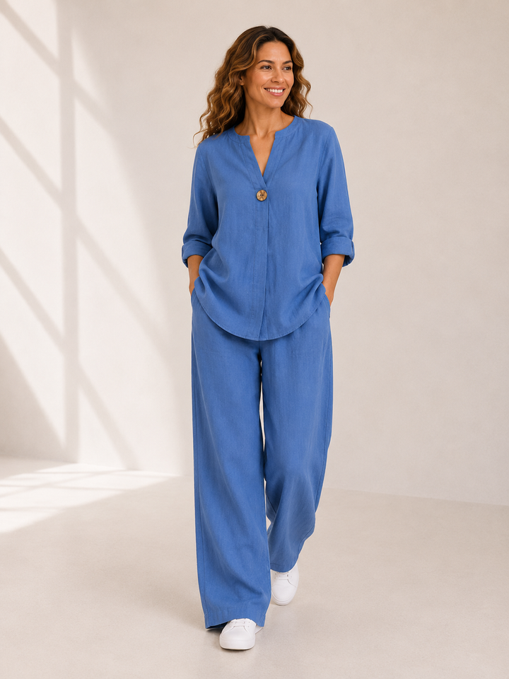 Lumi | Blouse & Wide-Leg Set