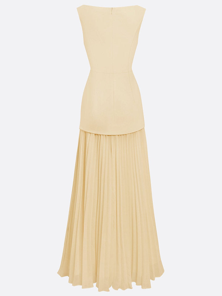 Micaela | Pleated Maxi Dress