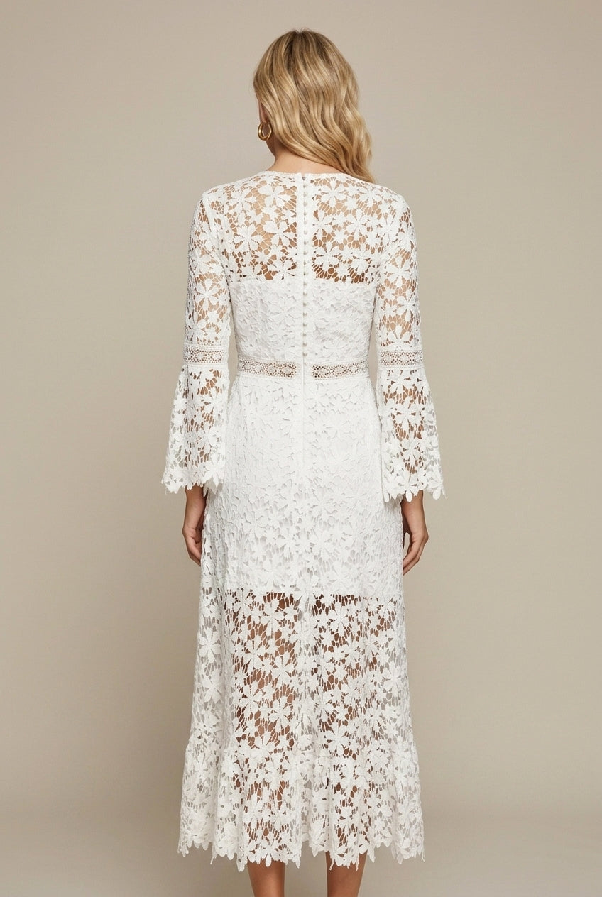 Vivienne | Lace V-Neck Maxi Dress