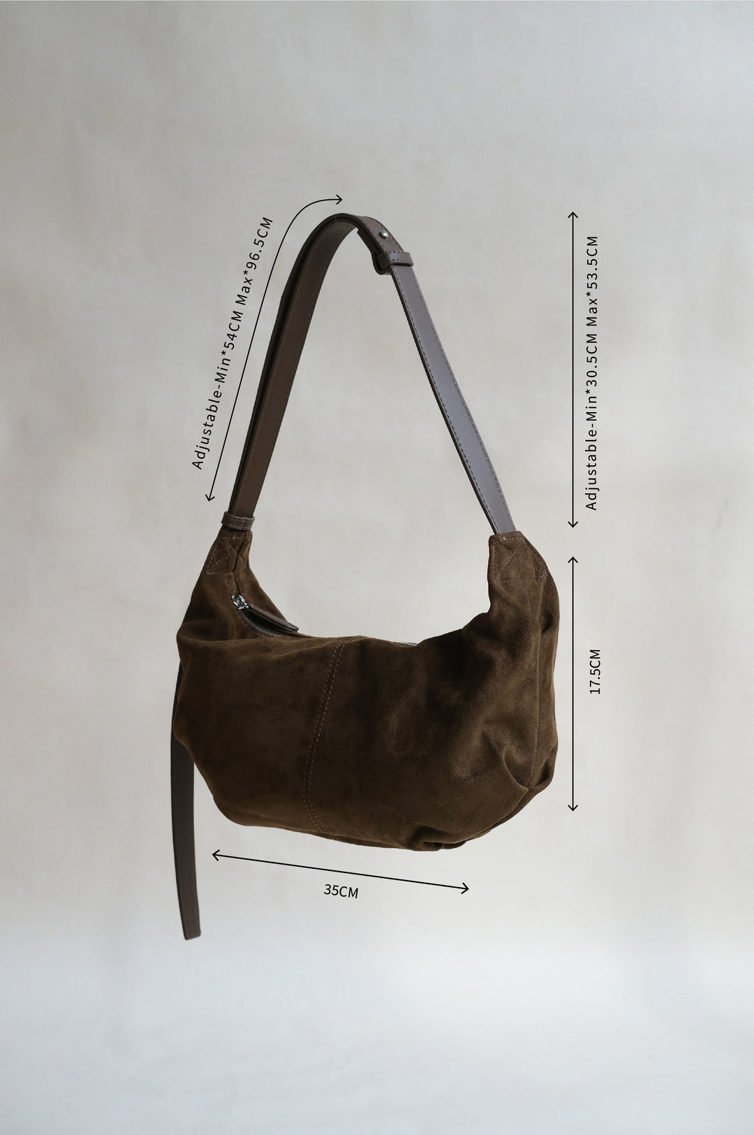 Suki | Black Suedette Dumpling Bag