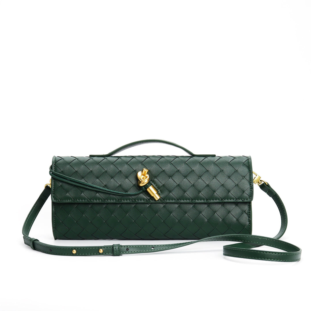 Elowen | Braided Leather Clutch