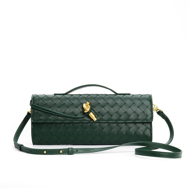 Elowen | Braided Leather Clutch