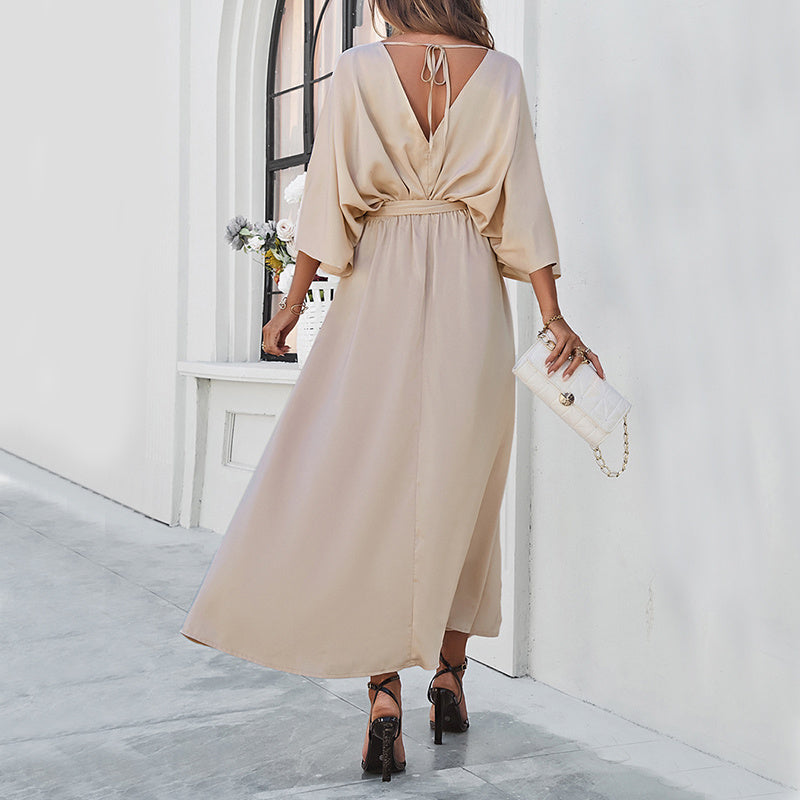 Blair | Batwing V-Neck Maxi Dress