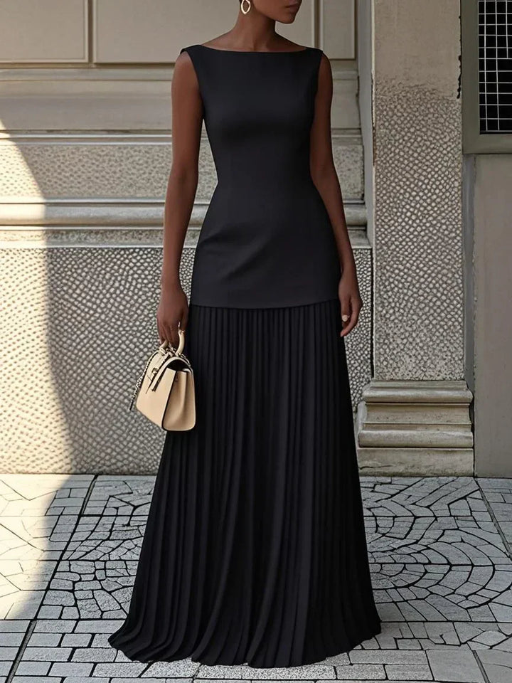 Micaela | Pleated Maxi Dress