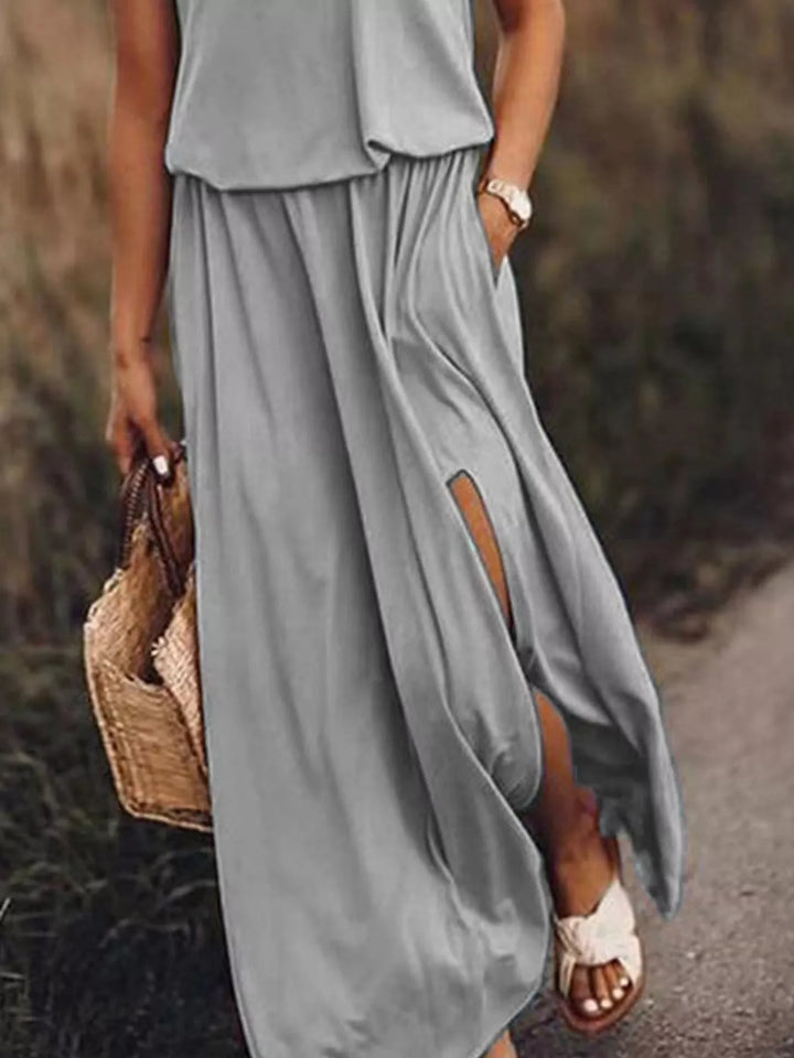 Paloma | Sleeveless Slit Maxi Dress