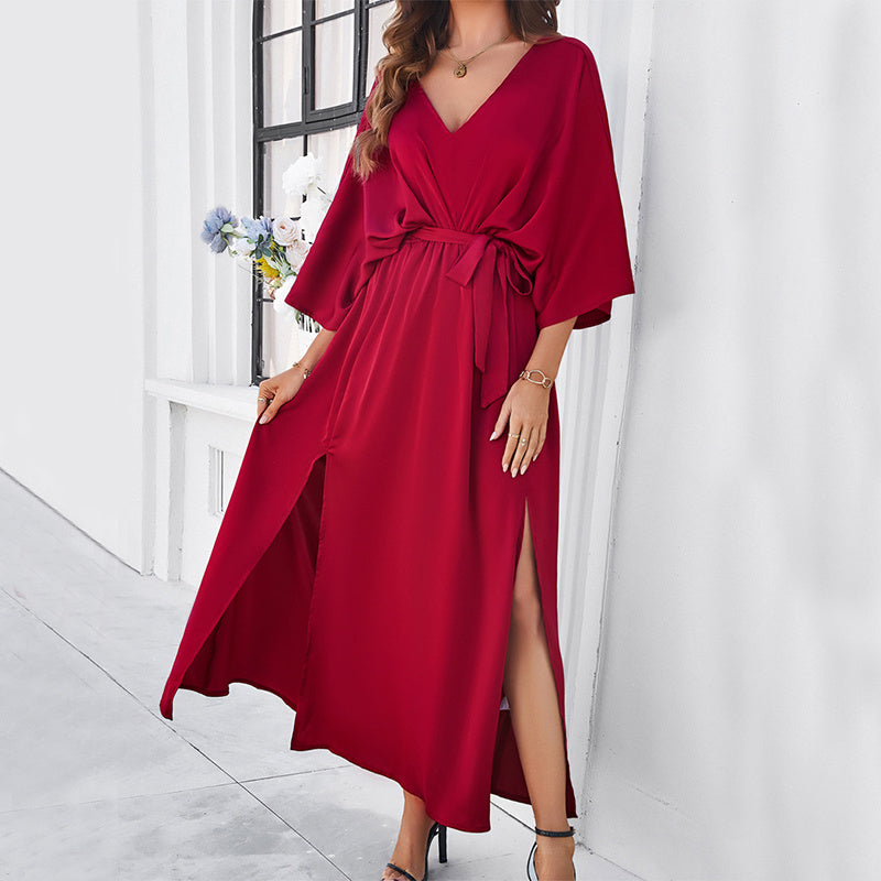 Blair | Batwing V-Neck Maxi Dress