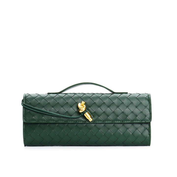 Elowen | Braided Leather Clutch