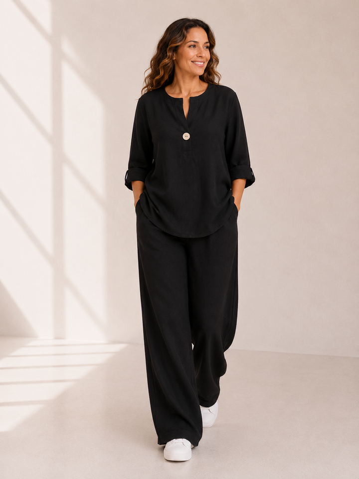 Lumi | Blouse & Wide-Leg Set