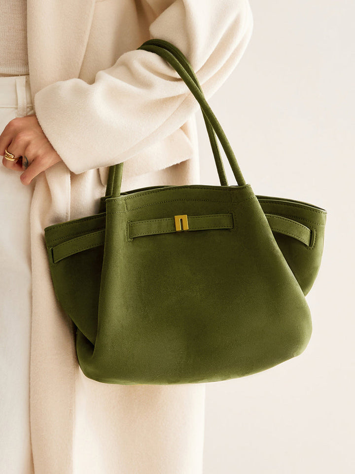 Daphne | Green Vegan Leather Shopper