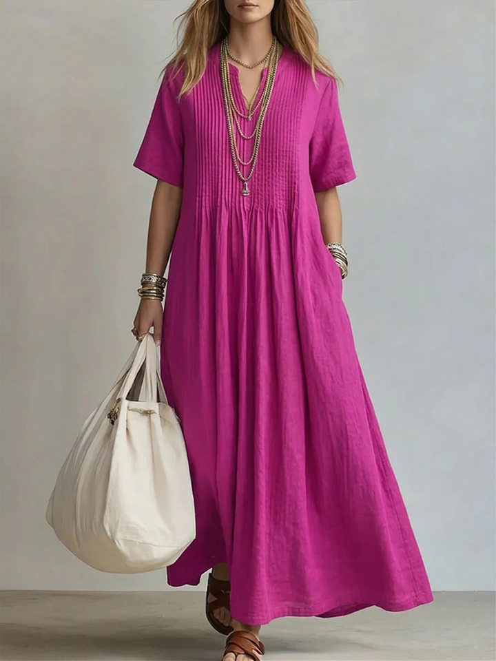 Naomi | Pleated Flow Dress