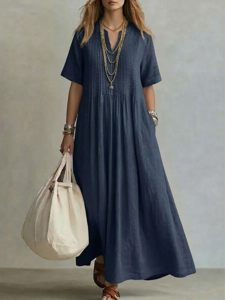 Naomi | Pleated Flow Dress