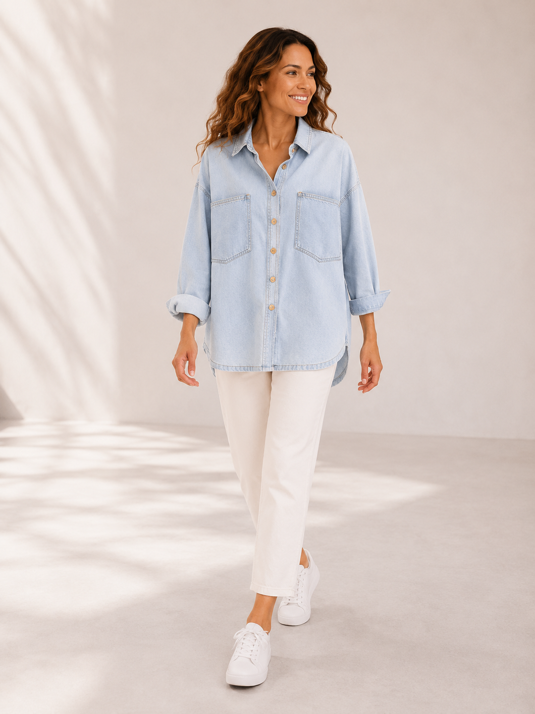 Kay | Loose Denim Blouse