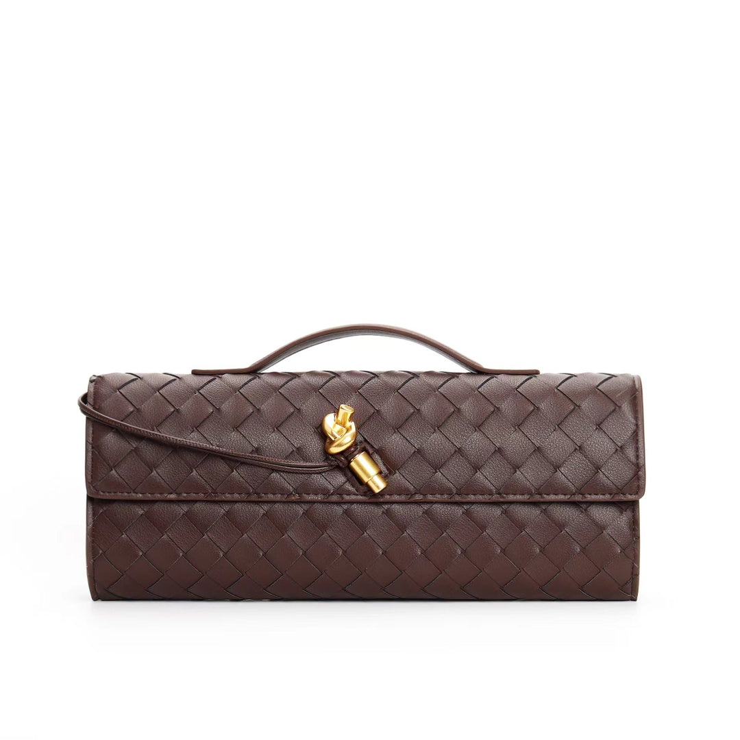 Elowen | Braided Leather Clutch