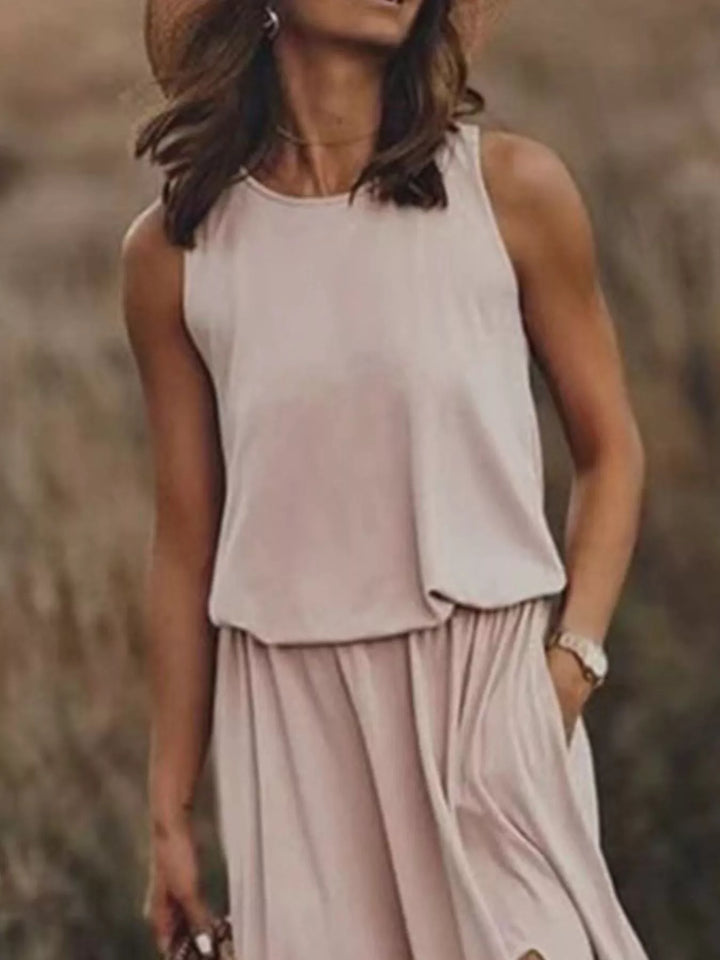 Paloma | Sleeveless Slit Maxi Dress
