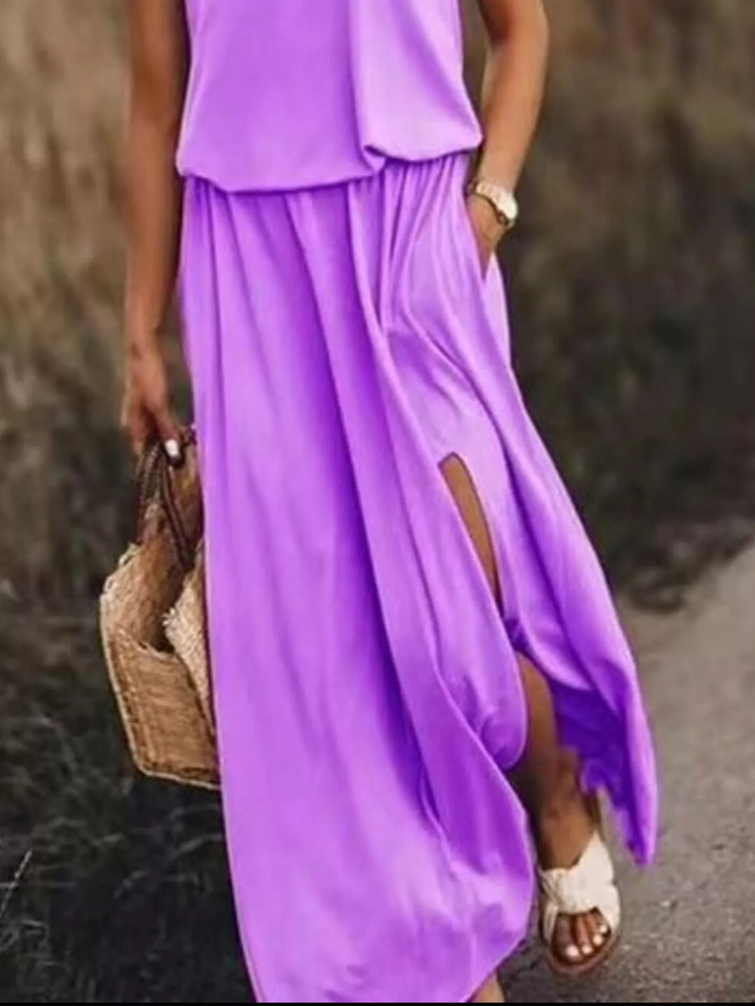 Paloma | Sleeveless Slit Maxi Dress