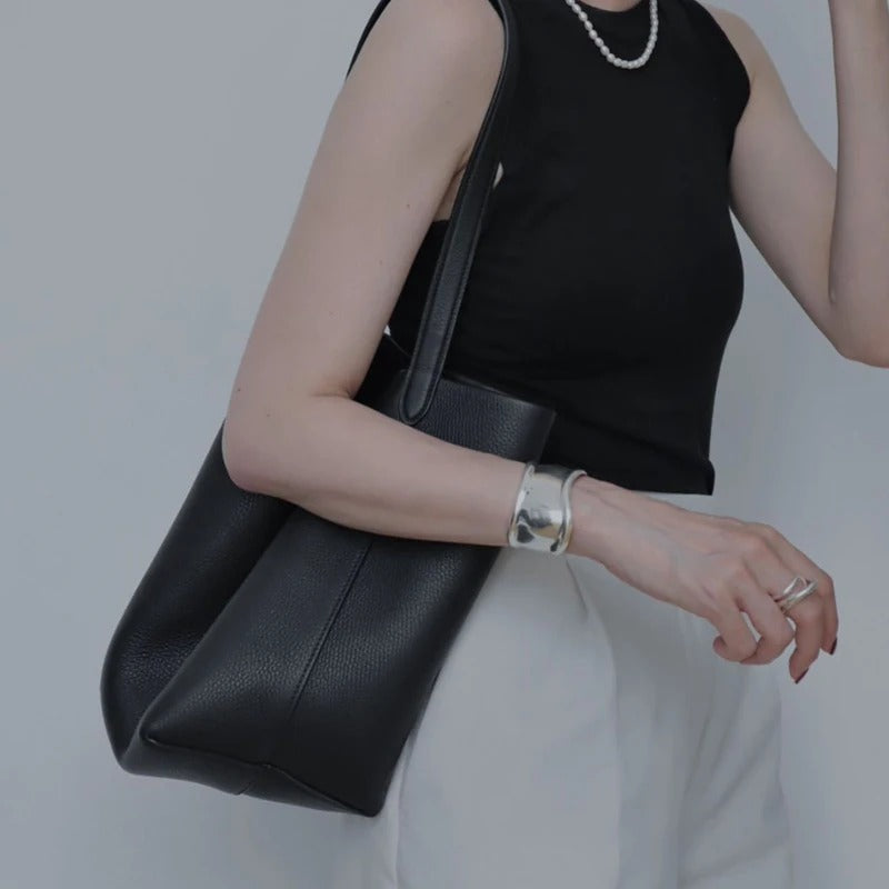 Cala | Large Vegan Leather Beach Bag