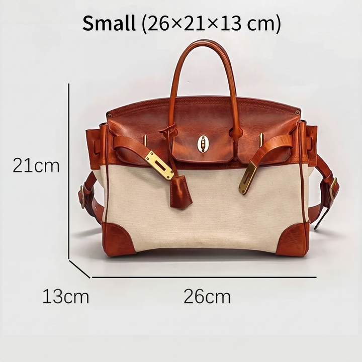 Dali | Travel Duffle Bag with Leather Trim and Gold-Tone Hardware