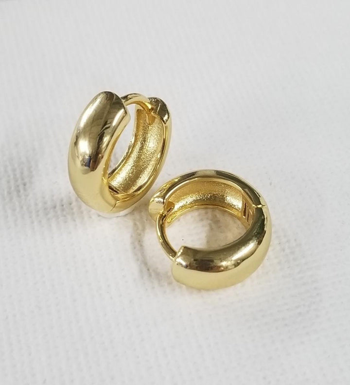 Chunky Baby Hoops | Gold